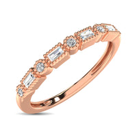 Thumbnail for Diamond Wedding Band 1/10 ct tw in 10K Rose Gold