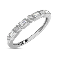 Thumbnail for Diamond Wedding Band 1/10 ct tw in 10K White Gold