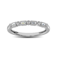 Thumbnail for Diamond Wedding Band 1/10 ct tw in 10K White Gold