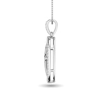Thumbnail for 10K White Gold 1/4 Ct.Tw. Diamond Circle Pendant