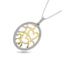 Thumbnail for 10K Yellow Gold 1/4 Ct.Tw. Diamond Heart Pendant