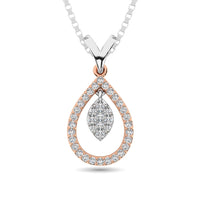 Thumbnail for Diamond 1/5 Ct.Tw Oval Shape Pendant in 10K Rose Gold