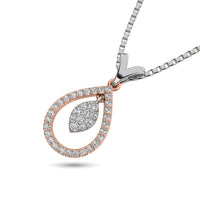 Thumbnail for Diamond 1/5 Ct.Tw Oval Shape Pendant in 10K Rose Gold