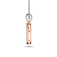 Thumbnail for Diamond 1/5 Ct.Tw Oval Shape Pendant in 10K Rose Gold