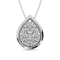 Thumbnail for Diamond 1/2 Ct.Tw. Pear Shape Pendant in 14K White Gold