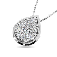 Thumbnail for Diamond 1/2 Ct.Tw. Pear Shape Pendant in 14K White Gold