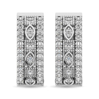 Thumbnail for Diamond 3/8 Ct.Tw. Hoop Earrings  in 14K White Gold