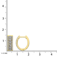 Thumbnail for Diamond 3/8 Ct.Tw. Hoop Earrings  in 14K White Gold