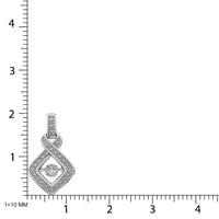 Thumbnail for Sterling Silver Moving Diamond Accent Fashion Pendant