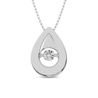 Thumbnail for Sterling Silver Diamond Accent Moving Pendant