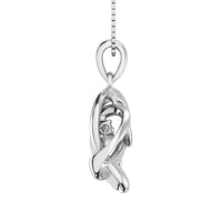 Thumbnail for Diamond 1/20 Ct.Tw. Shimmering Pendant in Sterling Silver
