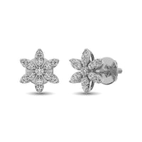 Thumbnail for Diamond 1/3 Ct.Tw. Flower Stud Earrings