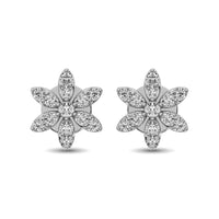 Thumbnail for Diamond 1/3 Ct.Tw. Flower Stud Earrings