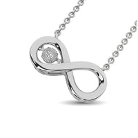 Thumbnail for Sterling Silver Diamond Accent Infinity Pendant