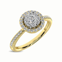 Thumbnail for 14K Yellow Gold 1/3 Ct.Tw. Diamond Fashion Ring