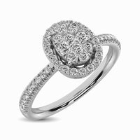 Thumbnail for 14K White Gold 3/8 Ct.Tw. Diamond Fashion Ring