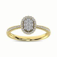 Thumbnail for 14K Yellow Gold 3/8 Ct.Tw. Diamond Fashion Ring