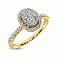 Thumbnail for 14K Yellow Gold 3/8 Ct.Tw. Diamond Fashion Ring