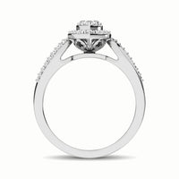 Thumbnail for 10K White Gold 1/4 Ct.Tw. Diamond Heart Engagement Ring