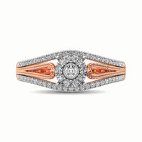 Thumbnail for 10K Rose Gold 1/3 Ct.Tw. Diamond Engagement Ring