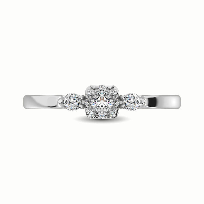 10K White Gold 1/3 Ct.Tw. Diamond Promise Ring