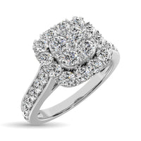 Thumbnail for Diamond 1 Ct.Tw. Engagement Ring in 10K White Gold