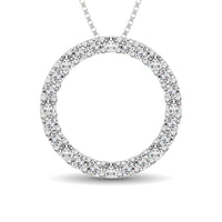 Thumbnail for Circle Frame Diamond 1/2 Ct.Tw. Pendant
