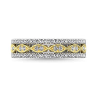 Thumbnail for Diamond 3/8 Ct.Tw. Fashion Band in 10K Two Tone Gold