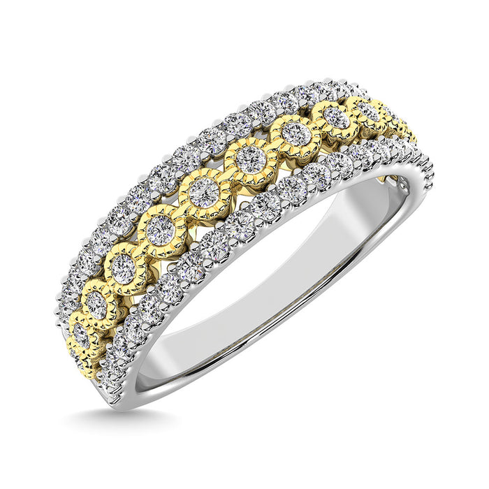 Diamond 3/8 Ct.Tw. Fashion Band in 10K Two Tone Gold