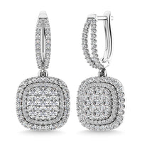 Thumbnail for Diamond 2 Ct.Tw. Danglers Earrings in 14K White Gold