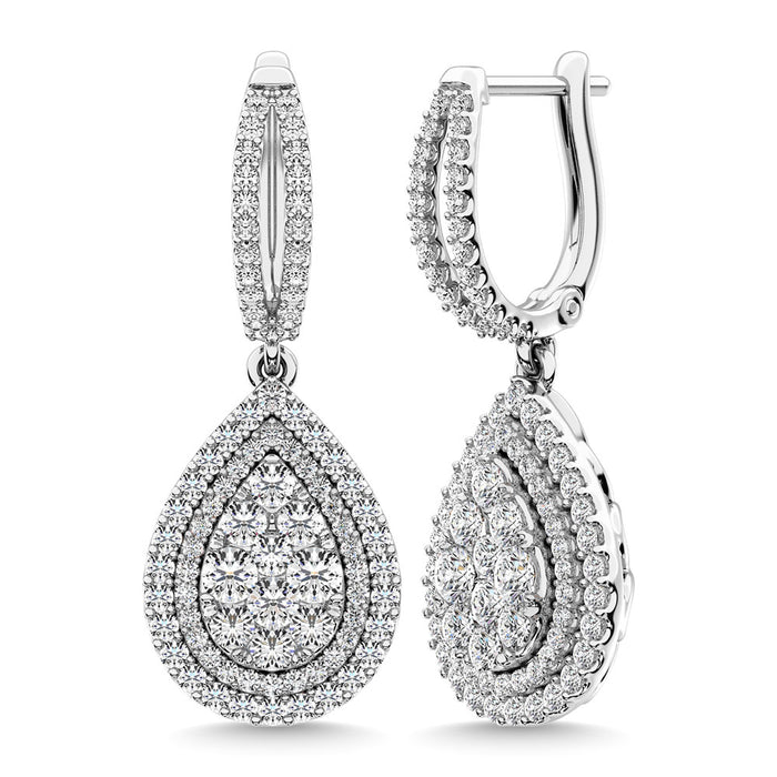 Diamond 2 Ct.Tw. Danglers Earrings in 14K White Gold