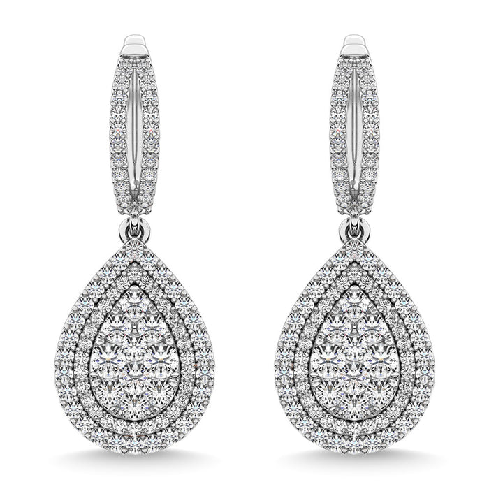 Diamond 2 Ct.Tw. Danglers Earrings in 14K White Gold