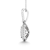 Thumbnail for Diamond 1 3/4 Ct.Tw. Oval Shape Cluster Pendant in 14K White Gold