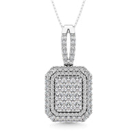 Thumbnail for Diamond 1 3/4 Ct.Tw. Cluster Pendant in 14K White Gold