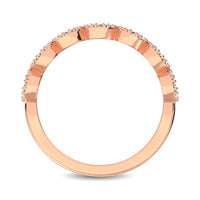 Thumbnail for 14K Rose Gold 1/3 Ct.Tw. Diamond 7 Station Stackable Band