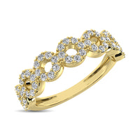 Thumbnail for 14K Yellow Gold 1/3 Ct.Tw. Diamond 7 Station Stackable Band
