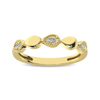 Thumbnail for 14K Yellow Gold 1/20 Ct.Tw. Diamond  Pear Shape Stackable Band