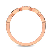 Thumbnail for 14K Rose Gold 1/10 Ct.Tw. Diamond Marquise Shape Stackable Band