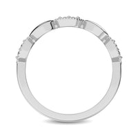 Thumbnail for 14K White Gold 1/10 Ct.Tw. Diamond Marquise Shape Stackable Band