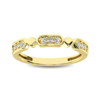 Thumbnail for 14K Yellow Gold 1/6 Ct.Tw. Diamond Stackable Band