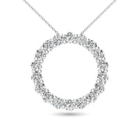 Thumbnail for 14K White Gold 2/5 Ct.Tw. Diamond Circle Pendant