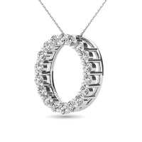 Thumbnail for 14K White Gold 2/5 Ct.Tw. Diamond Circle Pendant