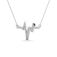 Thumbnail for Diamond 1/6 Ct.Tw. Heartbeat Neckalace