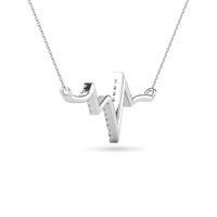 Thumbnail for Diamond 1/6 Ct.Tw. Heartbeat Neckalace