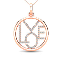 Thumbnail for Diamond 1/10 Ct.Tw. LOVE Pendant in 10K Rose Gold