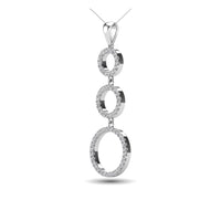 Thumbnail for Diamond 1/4 Ct.Tw. Open Circles Pendant in 14K White Gold