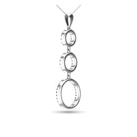 Thumbnail for Diamond 1/4 Ct.Tw. Open Circles Pendant in 14K White Gold
