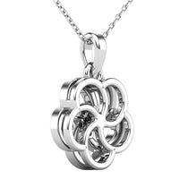 Thumbnail for Open Flower Diamond 1/10 Ct.Tw. Pendant