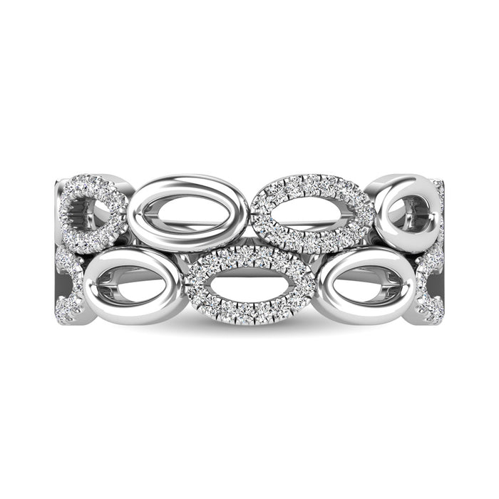 Diamond 1/4 Ct.Tw. Fashion Band in 10K White Gold