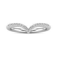 Thumbnail for Diamond 1/6 Ct.Tw. Chevron Ring in 14K White Gold